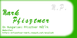 mark pfisztner business card